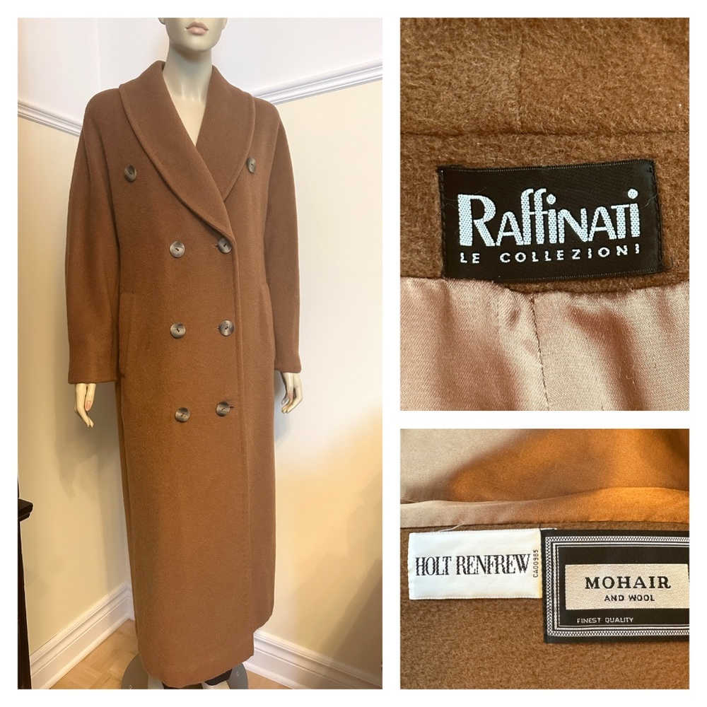 SOLD - Raffinati mohair & wool long coat